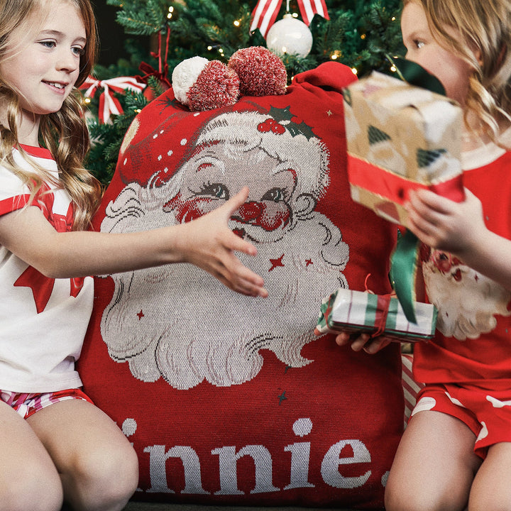 Classic Christmas Santa Sack - Vintage Santa Red