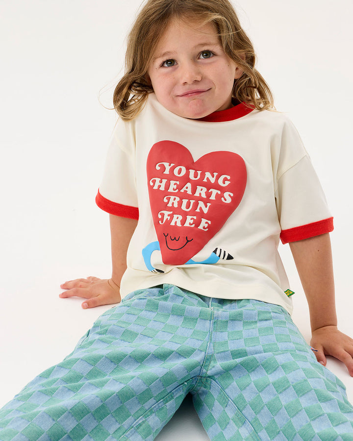Young Hearts Ringer Tee