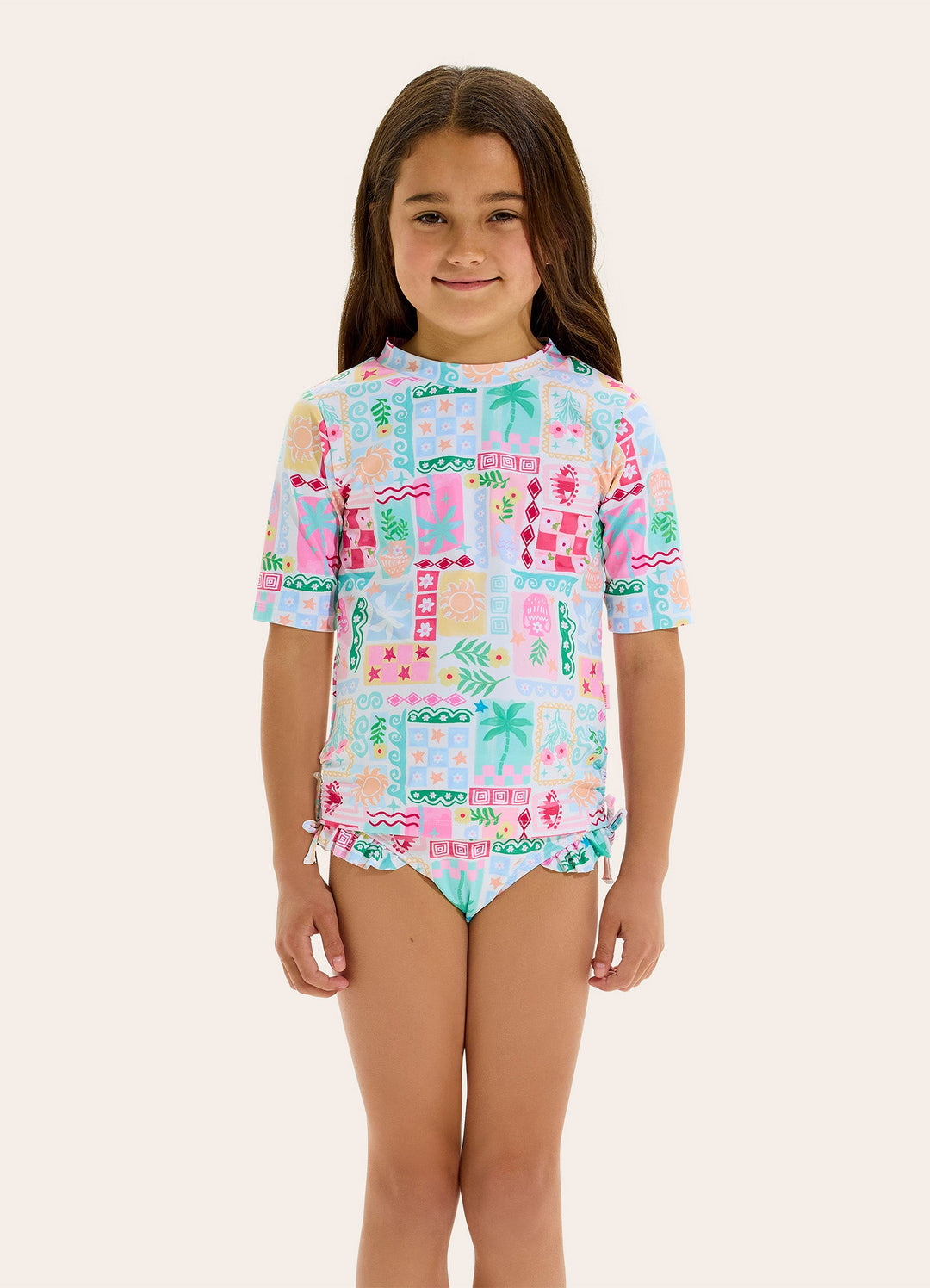 Capri Ruched Rash Set - Seafolly girls swimwear
