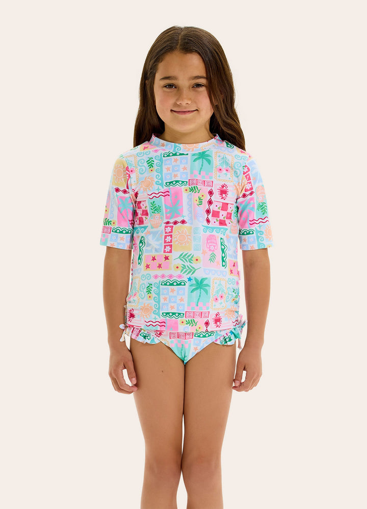 Capri Ruched Rash Set - Seafolly girls swimwear