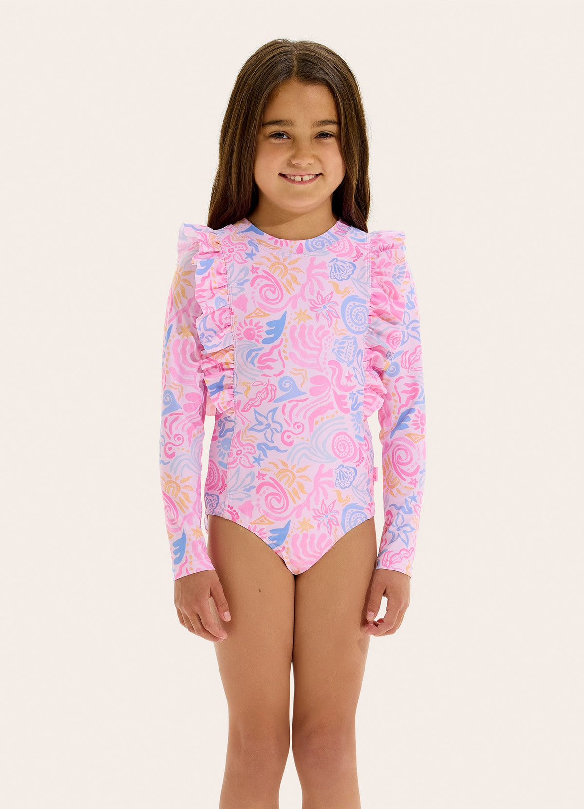 Cabrera Frill Paddlesuit - Seafolly girls swimwear
