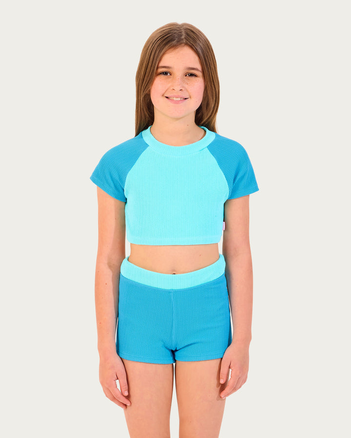 Texture Short Sleeve Surf Set