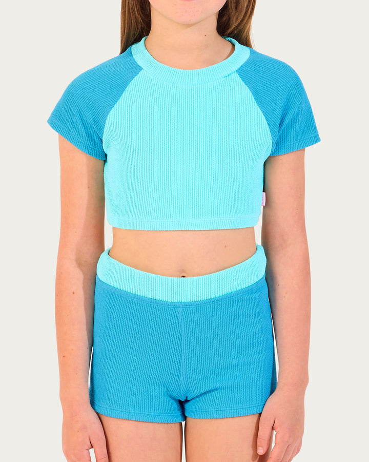 Texture Short Sleeve Surf Set
