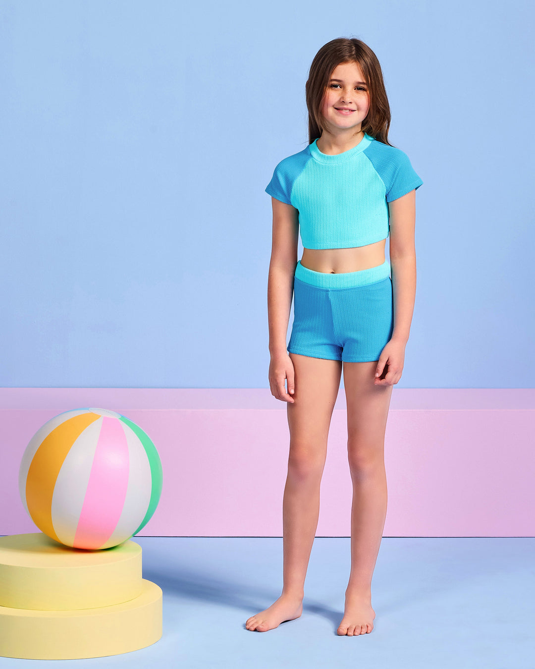 Texture Short Sleeve Surf Set