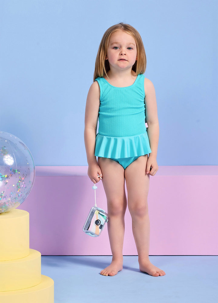 Texture Frill One Piece