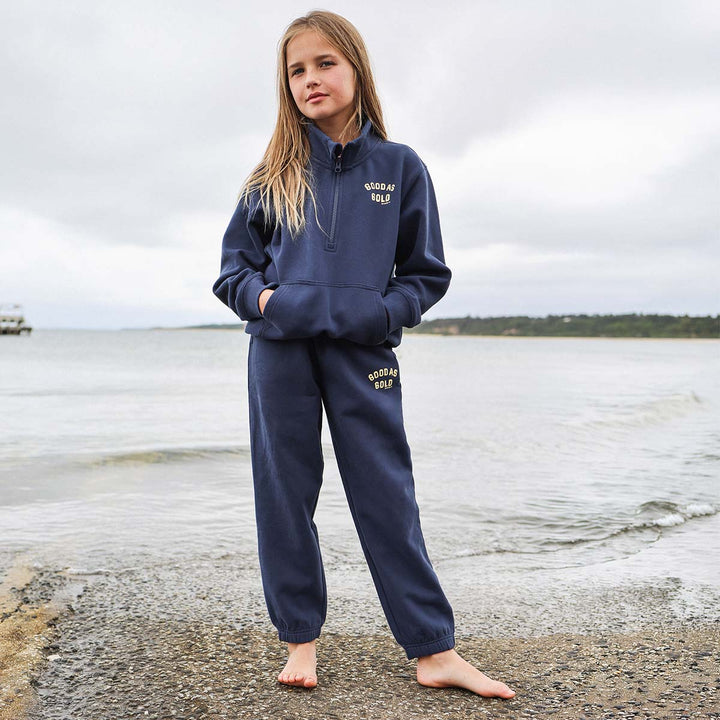 Good As Gold Kids Sweat Pant in Navy