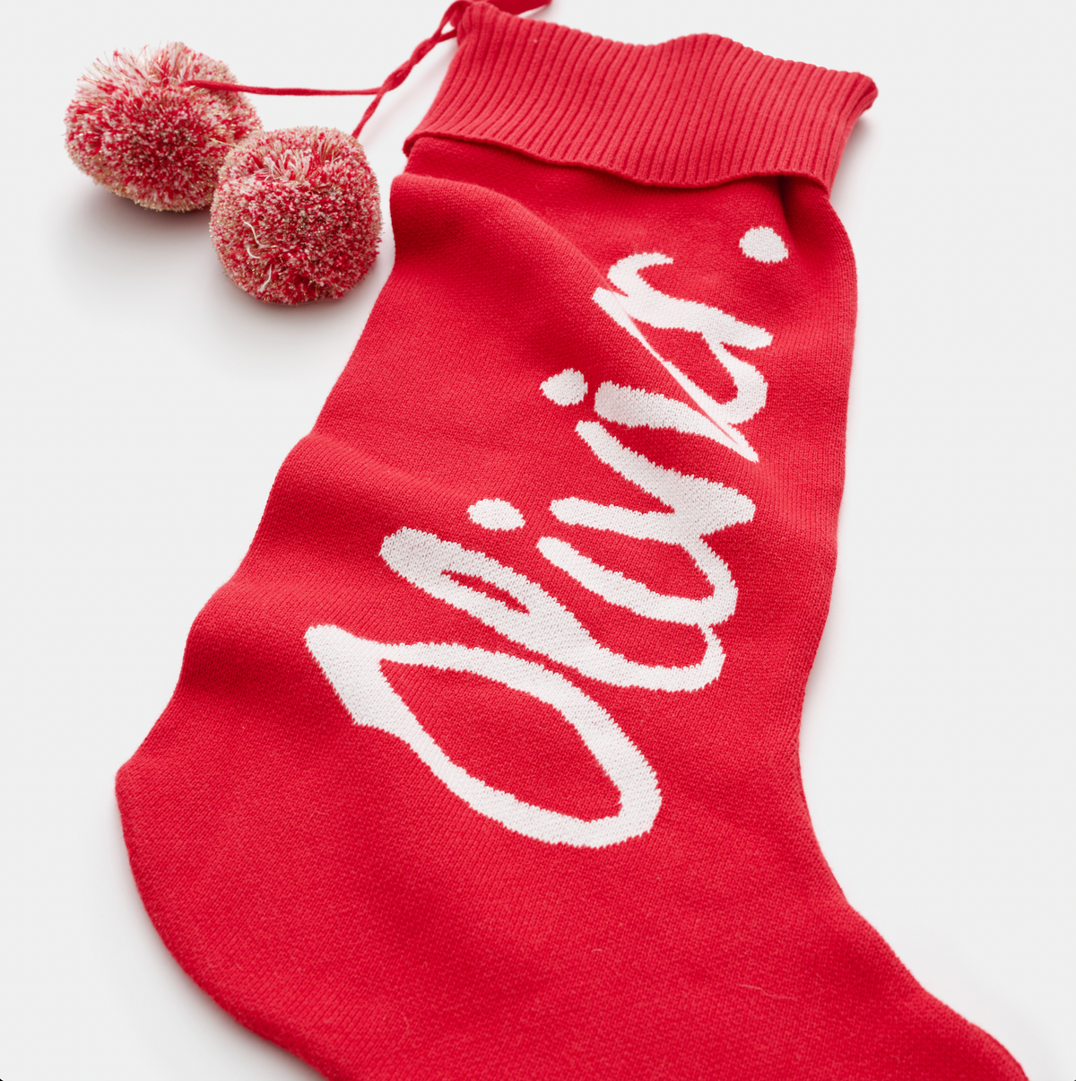 Classic Christmas Santa Stocking in Red - personalised and made to order by Namely Co, view 2