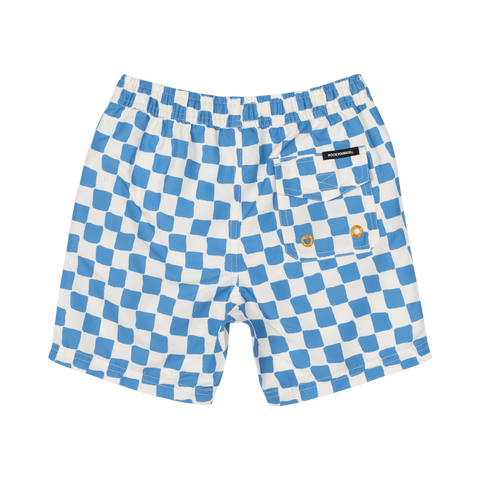 BLUE CHECKER BOARDSHORTS