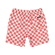 RED CHECKER BOARDSHORTS