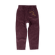 PLUM WASHED CORD PANTS