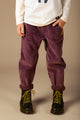 PLUM WASHED CORD PANTS