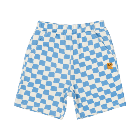 BLUE CHECKER SHORTS