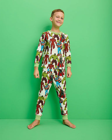 AVENGERS ASSEMBLE LS SLEEVE PJ SET