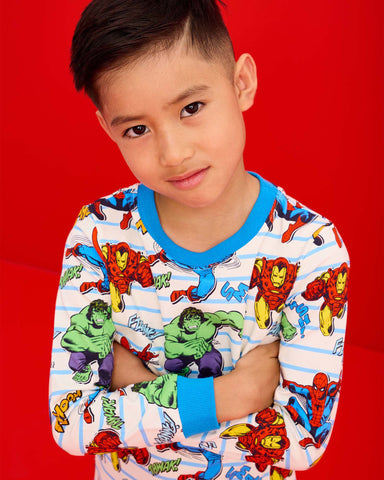 BATTLE SQUAD MARVEL LONG SLEEVE PJ SET