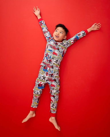 SPIDER-MAN COMICS LONG SLEEVE PJ SET