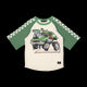 GREEN MACHINE 3/4 SLEEVE T-SHIRT