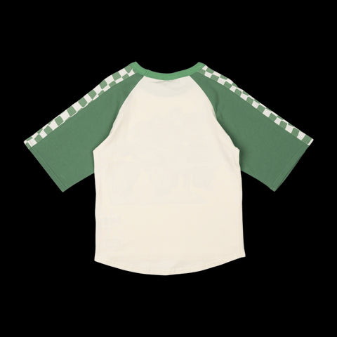 GREEN MACHINE 3/4 SLEEVE T-SHIRT