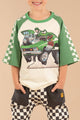 GREEN MACHINE 3/4 SLEEVE T-SHIRT