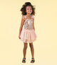 GOLD STRIPE SEQUIN TULLE LEOTARD DRESS