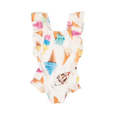 ICE CREAM RIOT ONE-PIECE SWIMMING COSTUME