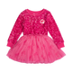 A girl's pink BARBIE SEQUIN CIRCUS DRESS by Rock your Baby Online.