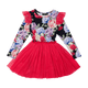 MIDNIGHT FLORALS CIRCUS DRESS