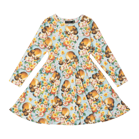 PUPPY LOVE WAISTED DRESS