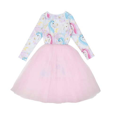 FANTASIA LONG SLEEVE FLOUNCE DRESS