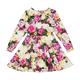 FLOWER WALL WAISTED DRESS