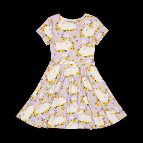 PRINCESS SWAN WAISTED DRESS