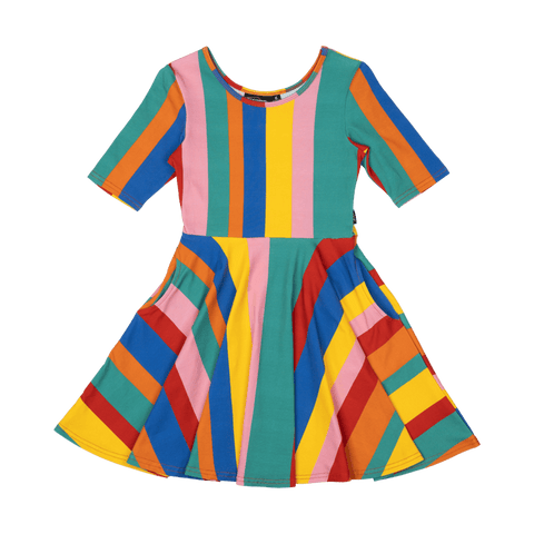 RAINBOW STRIPES MABEL DRESS