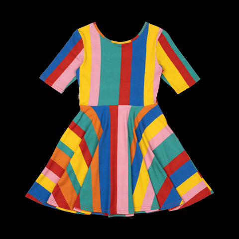 RAINBOW STRIPES MABEL DRESS