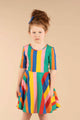 RAINBOW STRIPES MABEL DRESS