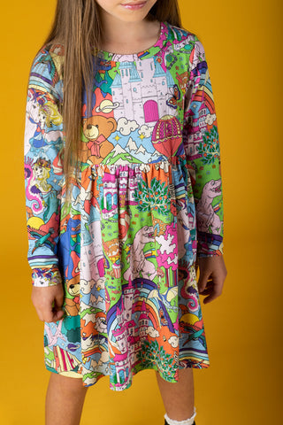 MY WONDERLAND LONG SLEEVE DRESS