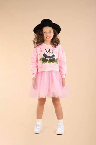 PANDA LOVE SWEATSHIRT DRESS