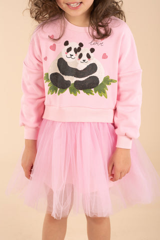 PANDA LOVE SWEATSHIRT DRESS