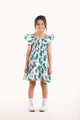 GO TIGER SHIRRED DRESS