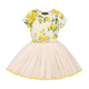 YELLOW ROSES CIRCUS DRESS