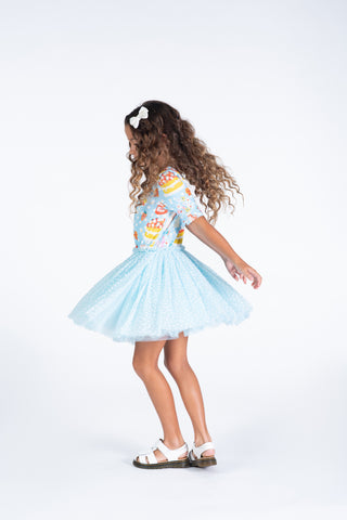 PARTY TIME BLUE CIRCUS DRESS