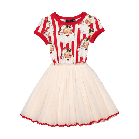 SANTA STRIPE CIRCUS DRESS