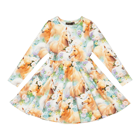 ICELANDIC PONIES WAISTED DRESS