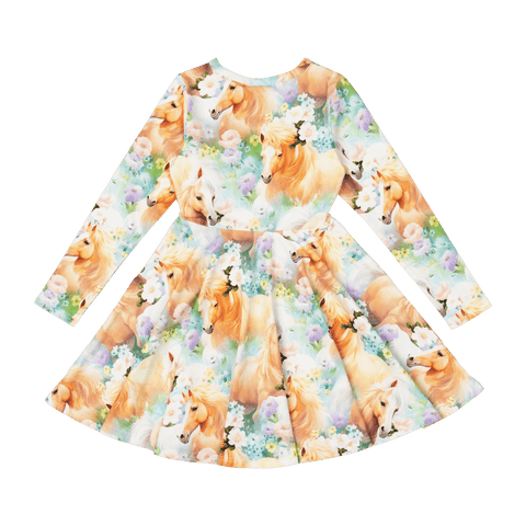 ICELANDIC PONIES WAISTED DRESS