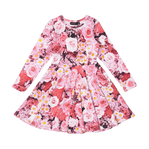 ROSE GARDEN WAISTED DRESS