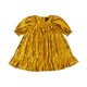 GOLD PLEATED METALLIC DRESS