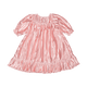 PINK PLEATED METALLIC DRESS