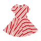 CANDY CANE STRIPE WAISTED DRESS