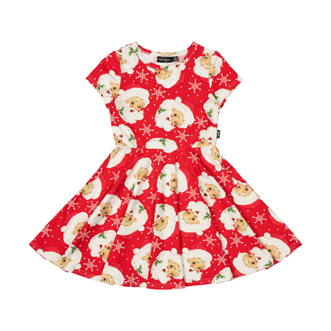 RETRO SANTA WAISTED DRESS