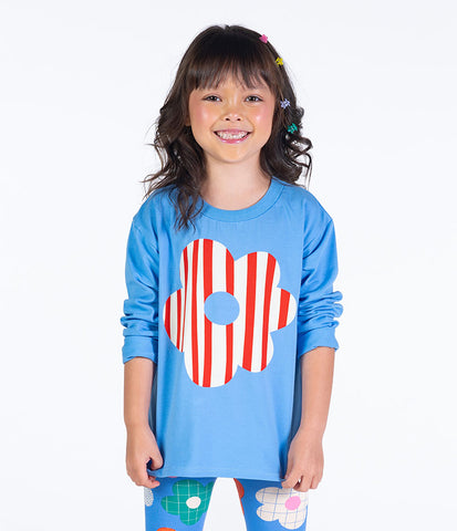 HAPPY FLOWER LONG SLEEVE T-SHIRT