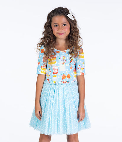 PARTY TIME BLUE CIRCUS DRESS