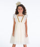 CREAM BUTTERFLY TULLE DRESS